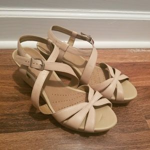 Clarks Artisan Cork Wedge Sandal